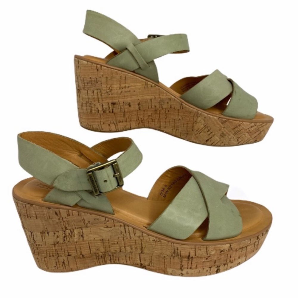 COPY - Kork-Ease Ava Sage Cork Wedge Size 36.5